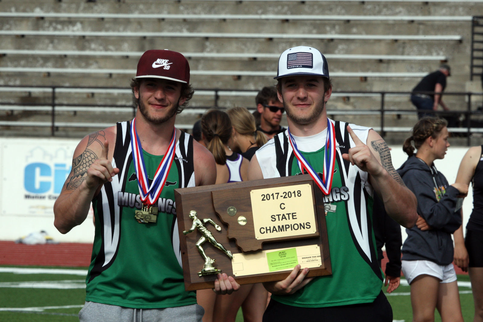 Class C Boys track and field - Ennis Mustangs